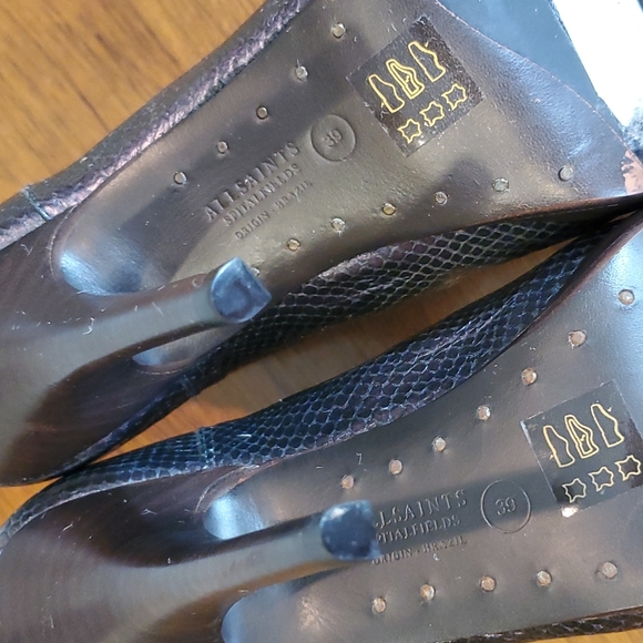 *SALE* AllSaints metallic boots - Picture 7 of 10